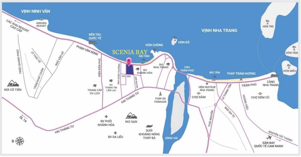Scenia Bay Nha Trang vị trí đắt giá